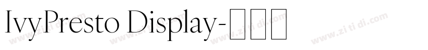 IvyPresto Display字体转换